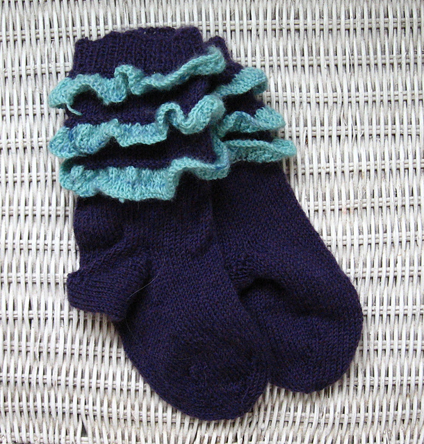 Ruffle Stripes Sock