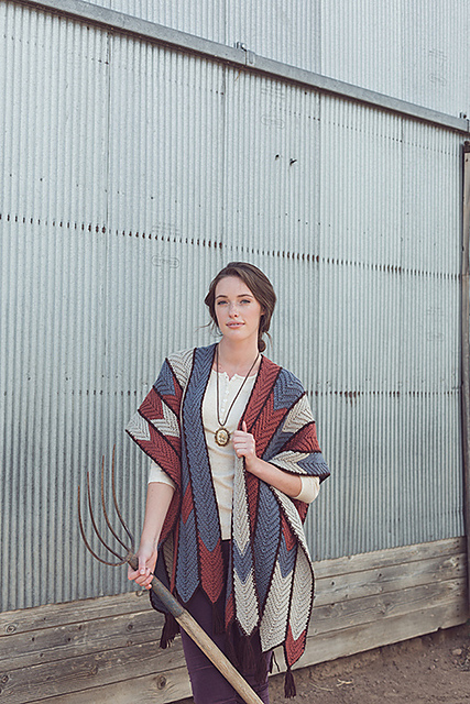 Herringbone Ruana