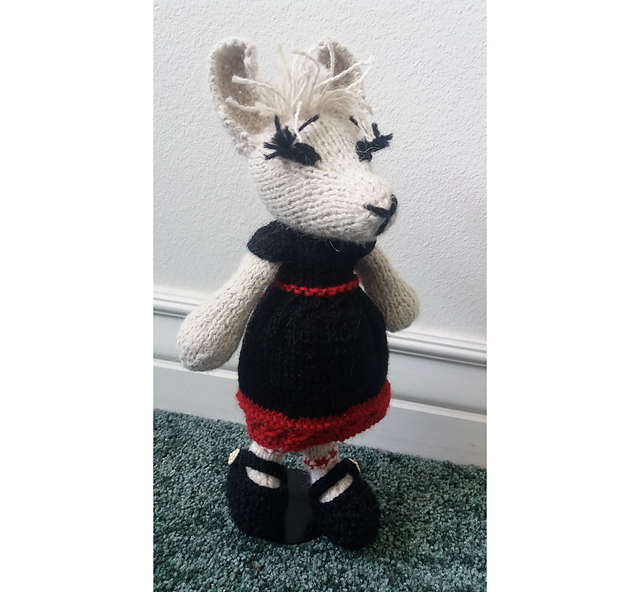 Llama with Peruvian Dress and Shoes