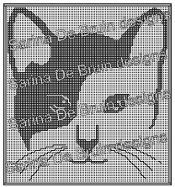 Ravelry: Interlocking Cat face pattern by Sarina De Bruin