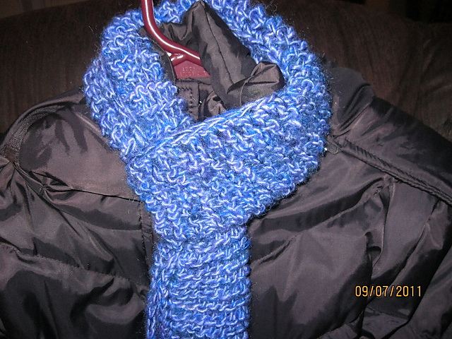 Double Strand Tunisian Malabrigo Scarf