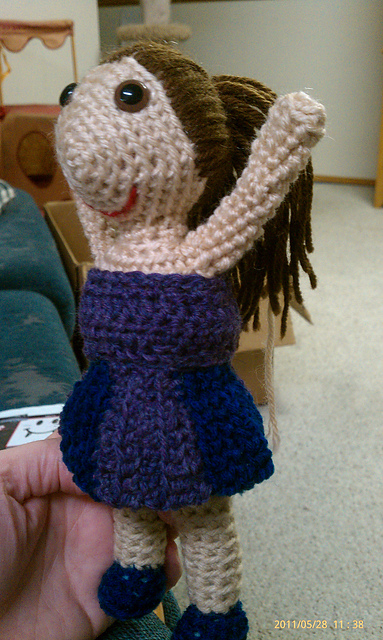 Jenny the Amigurumi Cheerleader