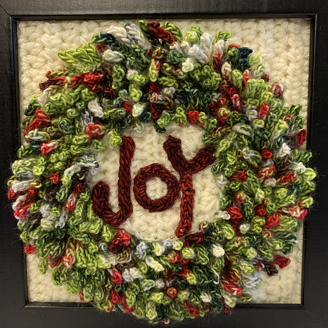 Crochet JOY Wreath