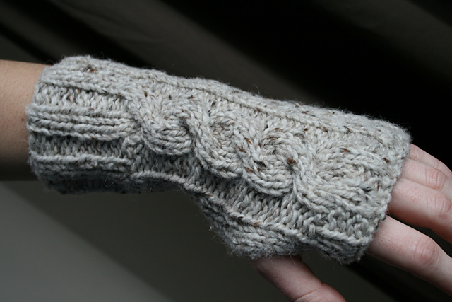 Design I - Cabled Wrist Warmers