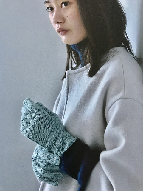 裏メリヤス編の手袋