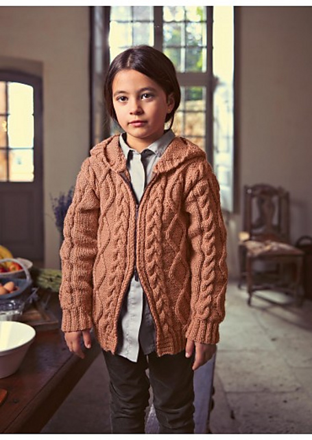 151 Veste torsadée à capuche