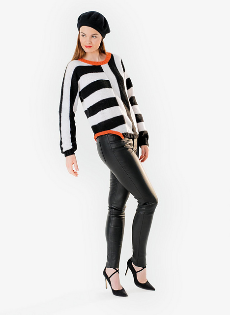 518 Pull à motifs asymétriques - M0561