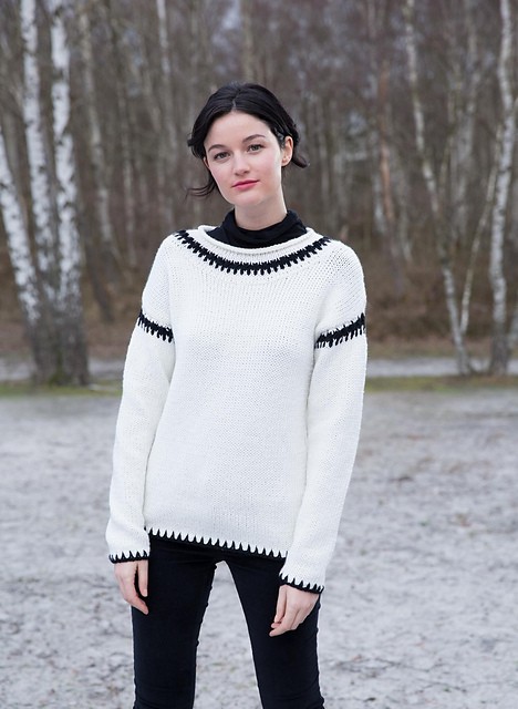 556 Pull col fantaisie - M0599