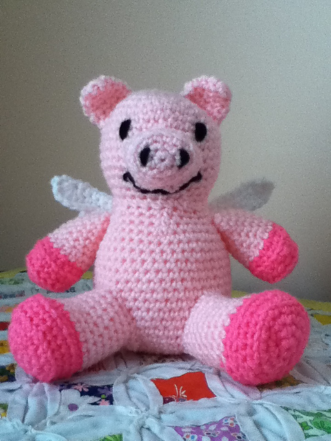 Amigurumi Pig with Wings
