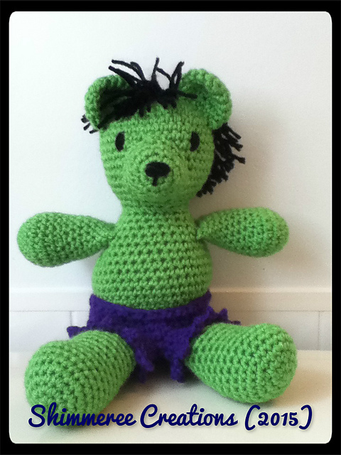 Amigurumi Green Monster Bear