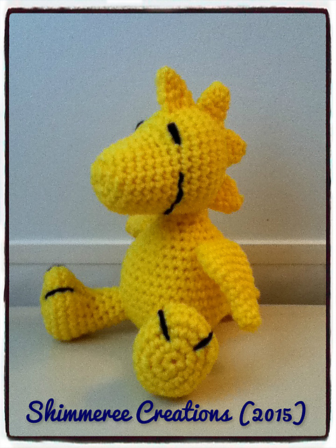 Amigurumi Happy Yellow Bird