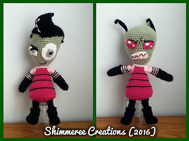 Amigurumi Zam the Alien