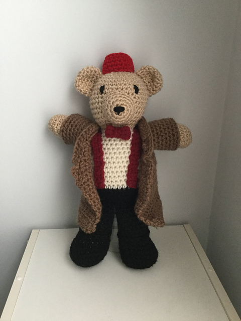 Amigurumi Bear with Fez and Bowtie