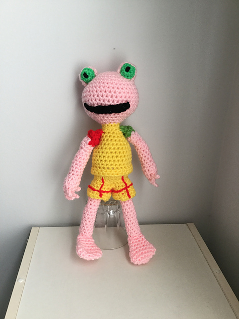 Amigurumi Pink Frog Dude