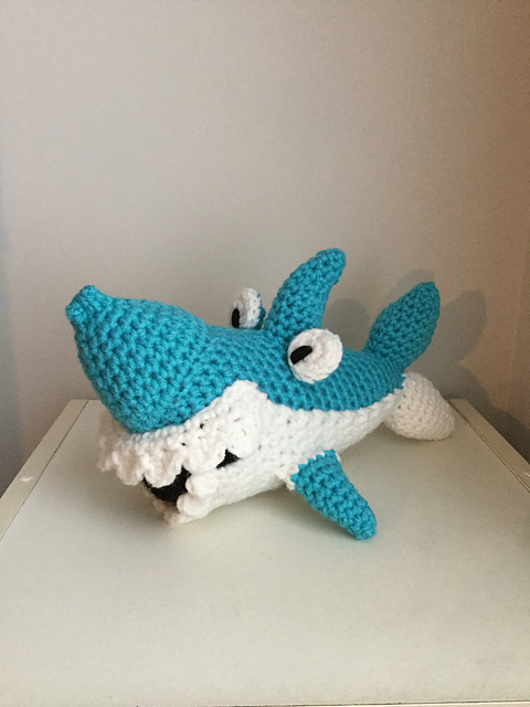 Amigurumi Blue and White Shark