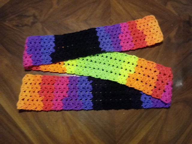 Bright Iris Scarf