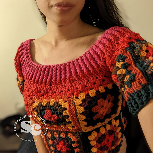 Ravelry: Retro Granny Square Top pattern by Jennifer Xerri