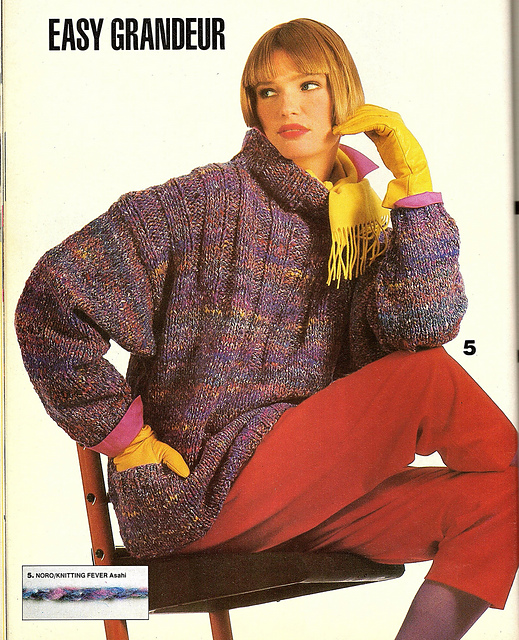 #05 Rib-yoked Bulky Pullover