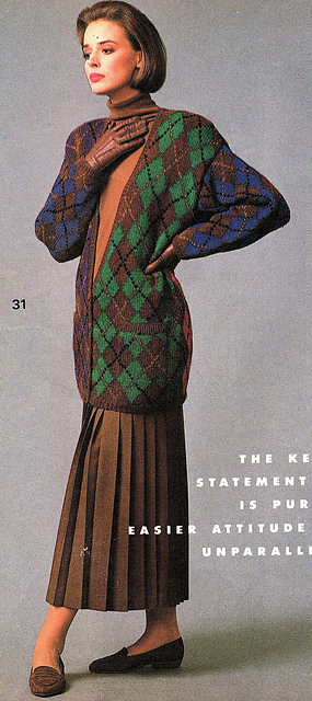 #31 Long Argyle Cardigan