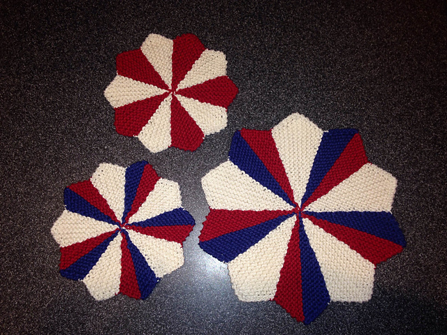 Star of Stripes Dishcloth