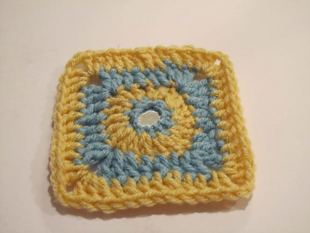 granny square with mirror