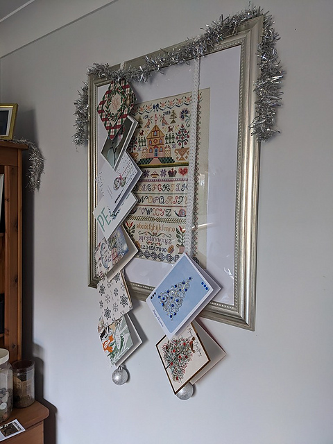Christmas card holder