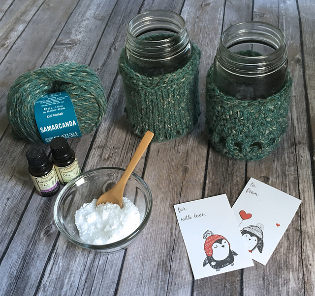 Recipe for Relaxation Crochet Mason Jar Cozy