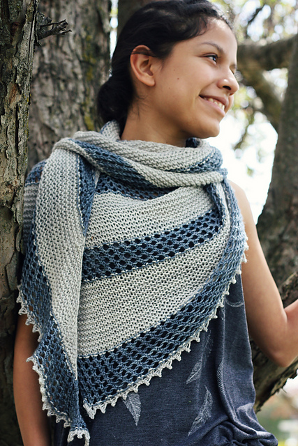 Messenger Shawl a.k.a Mesh-enger Shawl