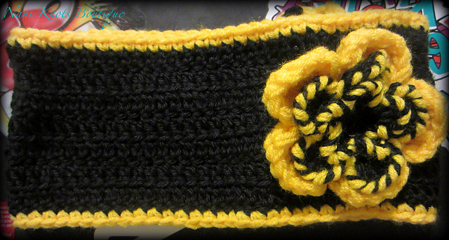 Nani's Crochet Headband with Flower