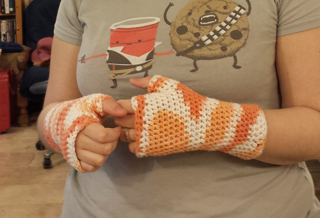 Autumn Sky Fingerless Gloves