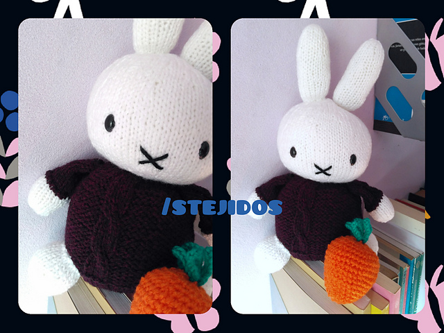 Conejita Miffy a Dos Agujas