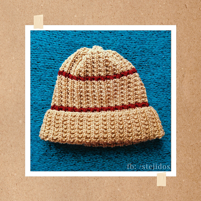 Gorro Hombre a Dos Agujas