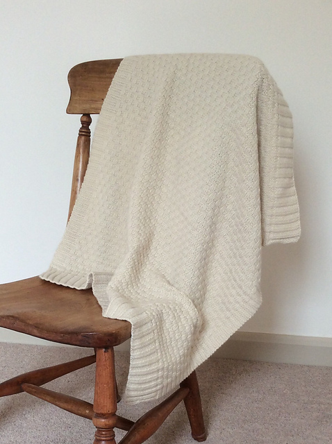 Basketweave Cashmere Baby Blanket