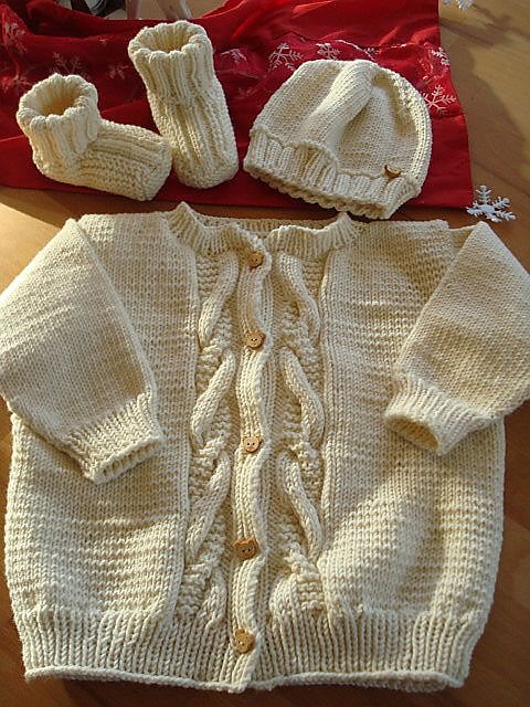 Modell 1 Zopfjacke mit Kaputze
