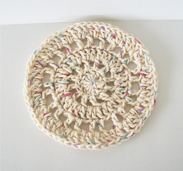 Simple Round Dishcloth