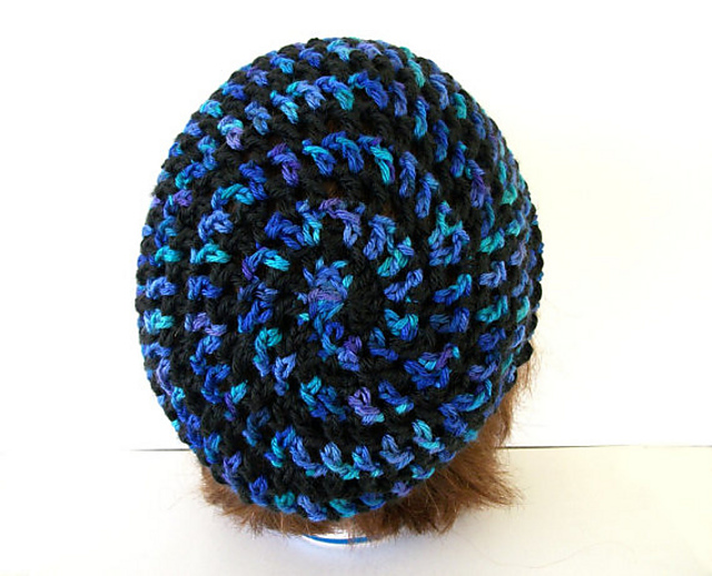 Lace Spiral Slouch hat