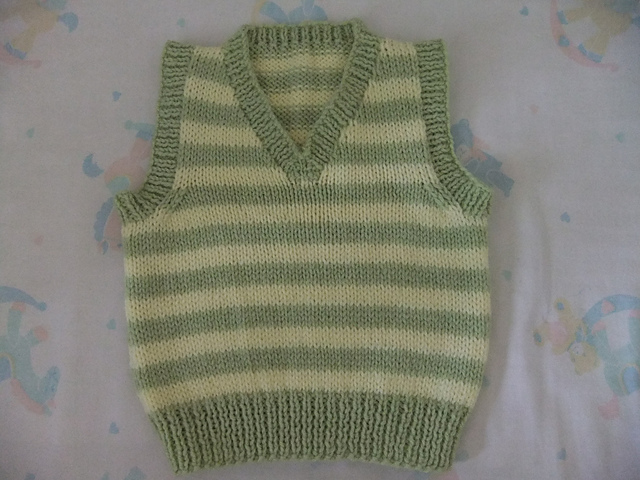 Stripy baby vest