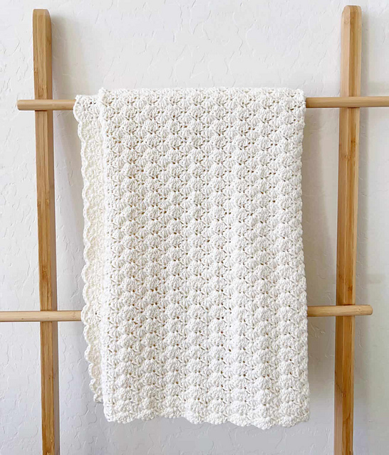Classic Shell Stitch Baby Blanket
