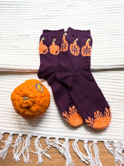 citrus season socks