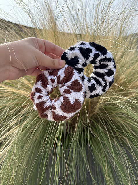 Cow-zy Scrunchie