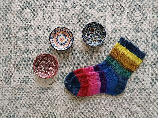 Garter Rib Rainbows