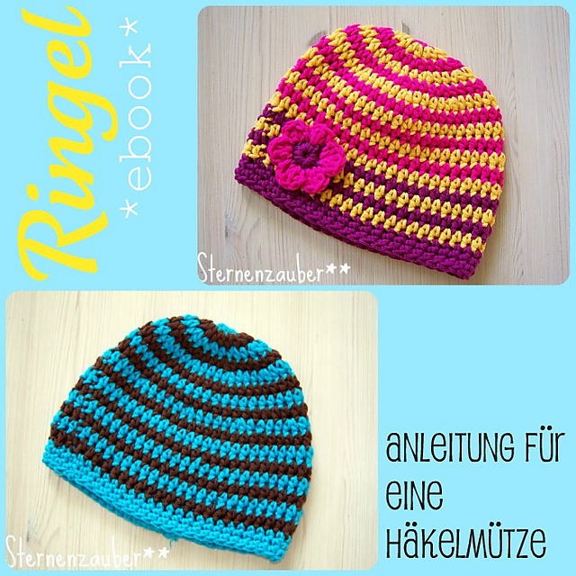 Häkelmütze/ crochet hat "Ringel"