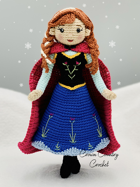こたつ anna Ravelry: Winter Princess Anna Doll pattern by Stevie Hill