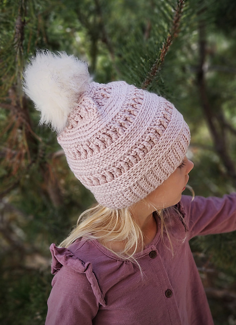 Pom Pom Easy Crochet Winter Hat Winter Hat Easy Hat Crochet Slouch