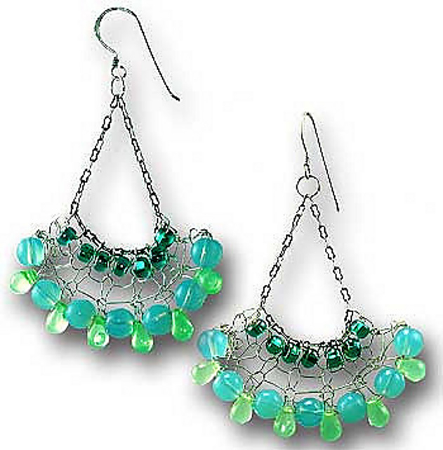 Knitted Chandelier Earrings