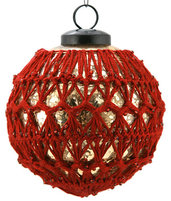 Cable Join Lace Ornament