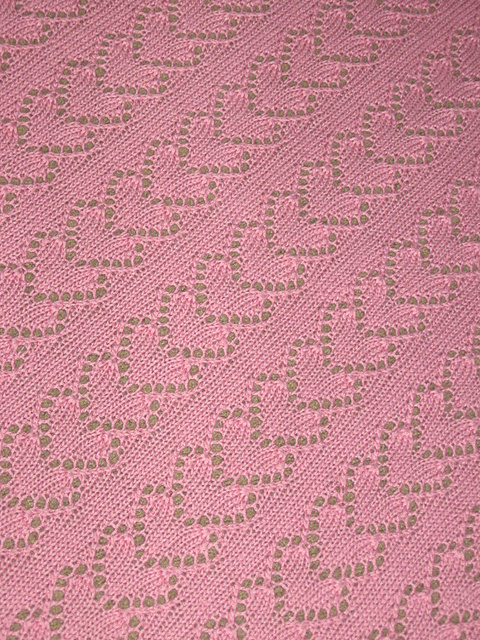 Ravelry: Lace Heart Chains Baby Blanket pattern by Regina Fulton