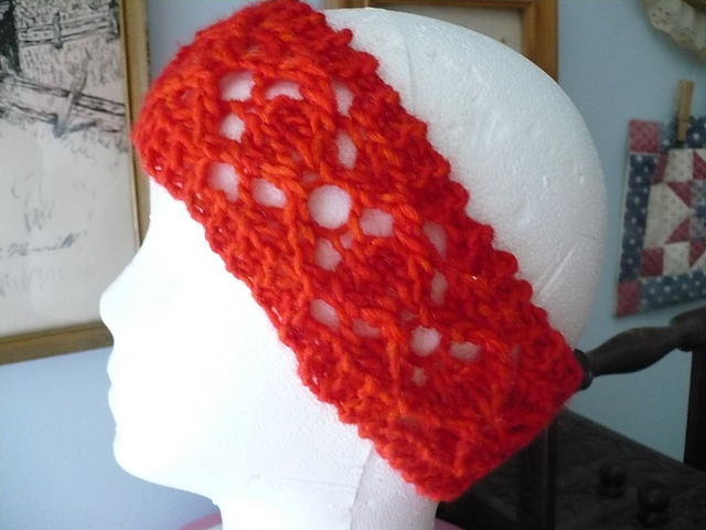 Lace Diamonds Earwarmer headband
