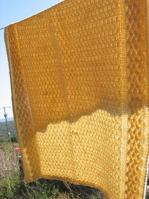 Cable Baby Blanket