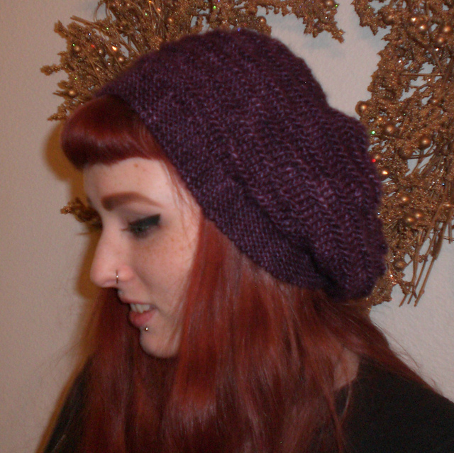 Purl Circles Slouch Hat
